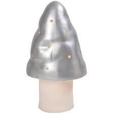 HEICO Staanlamp paddenstoel klein zilver